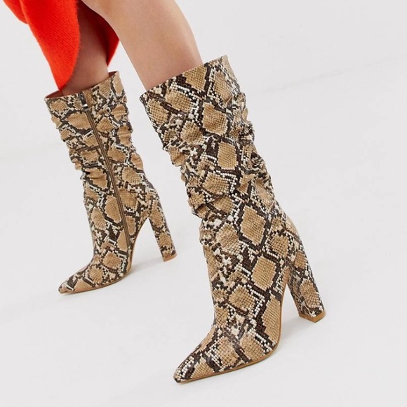 ASOS Shoes - Knee High Snakeskin Boots